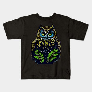 Black Owl Kids T-Shirt